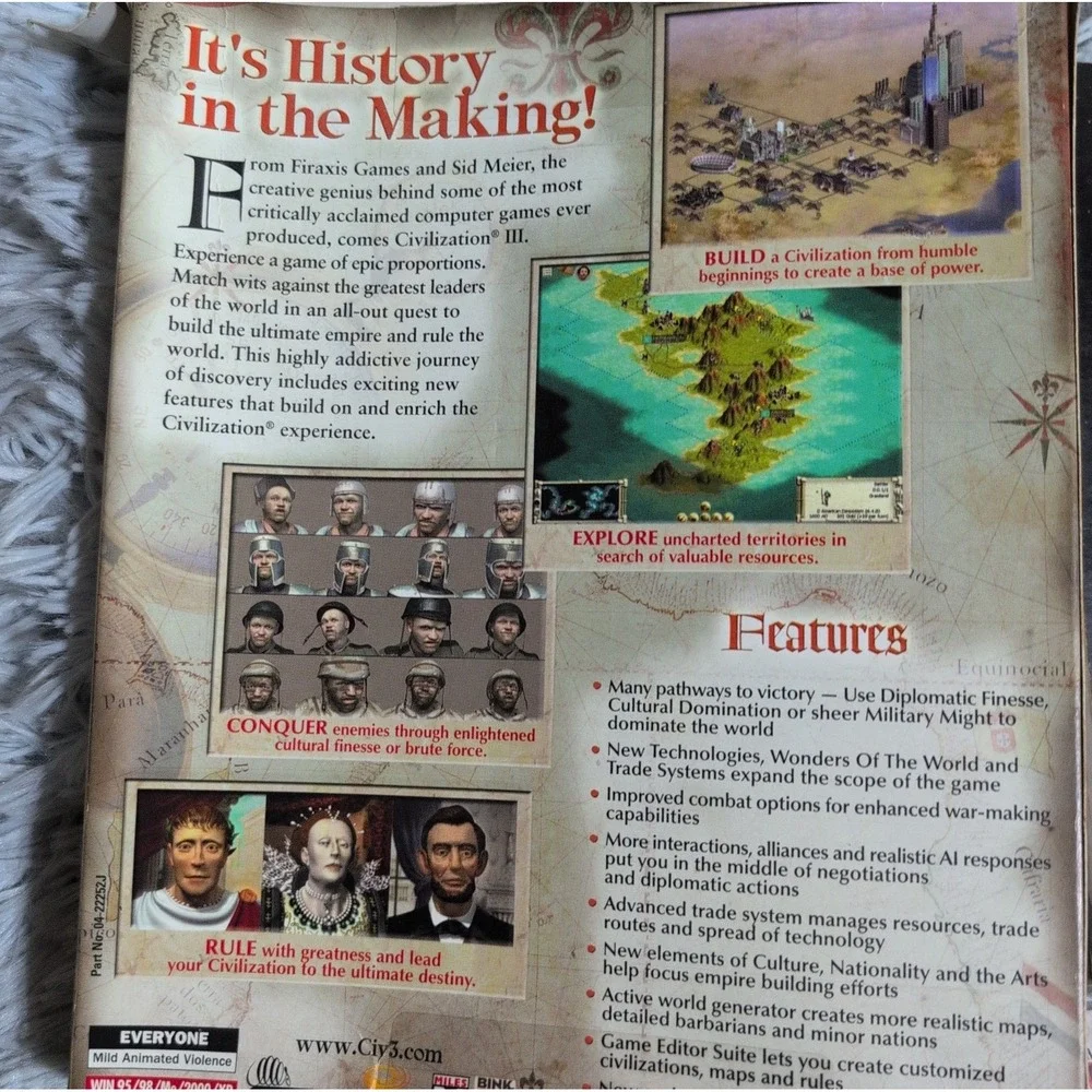 Sid Meier's Civilization 3 Big Box PC CD-ROM